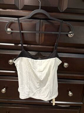 OGL Black and White Bustier-Style Strappy Tank